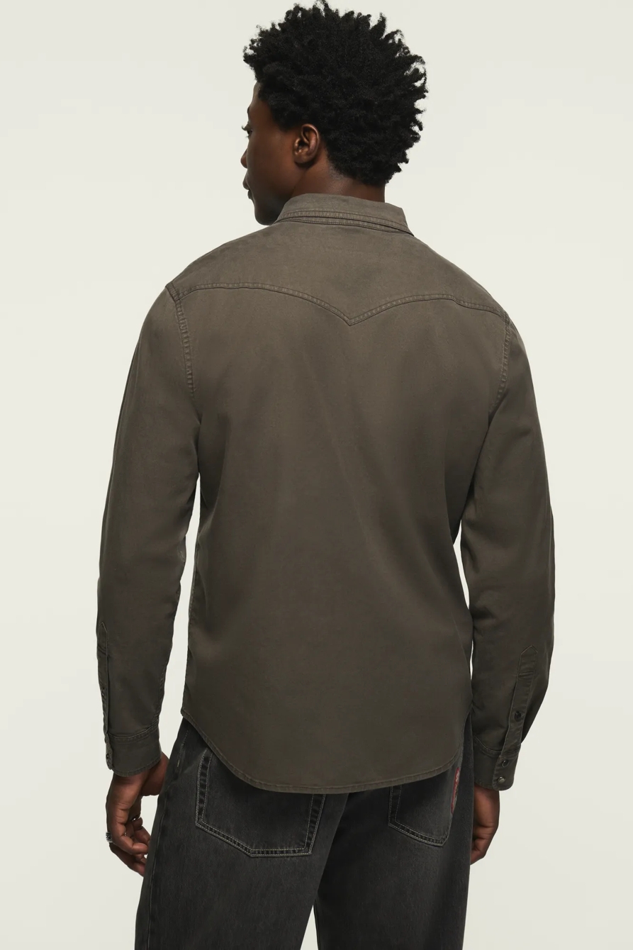 LONG SLEEVE TWILL MASA WESTERN SHIRT, image 3
