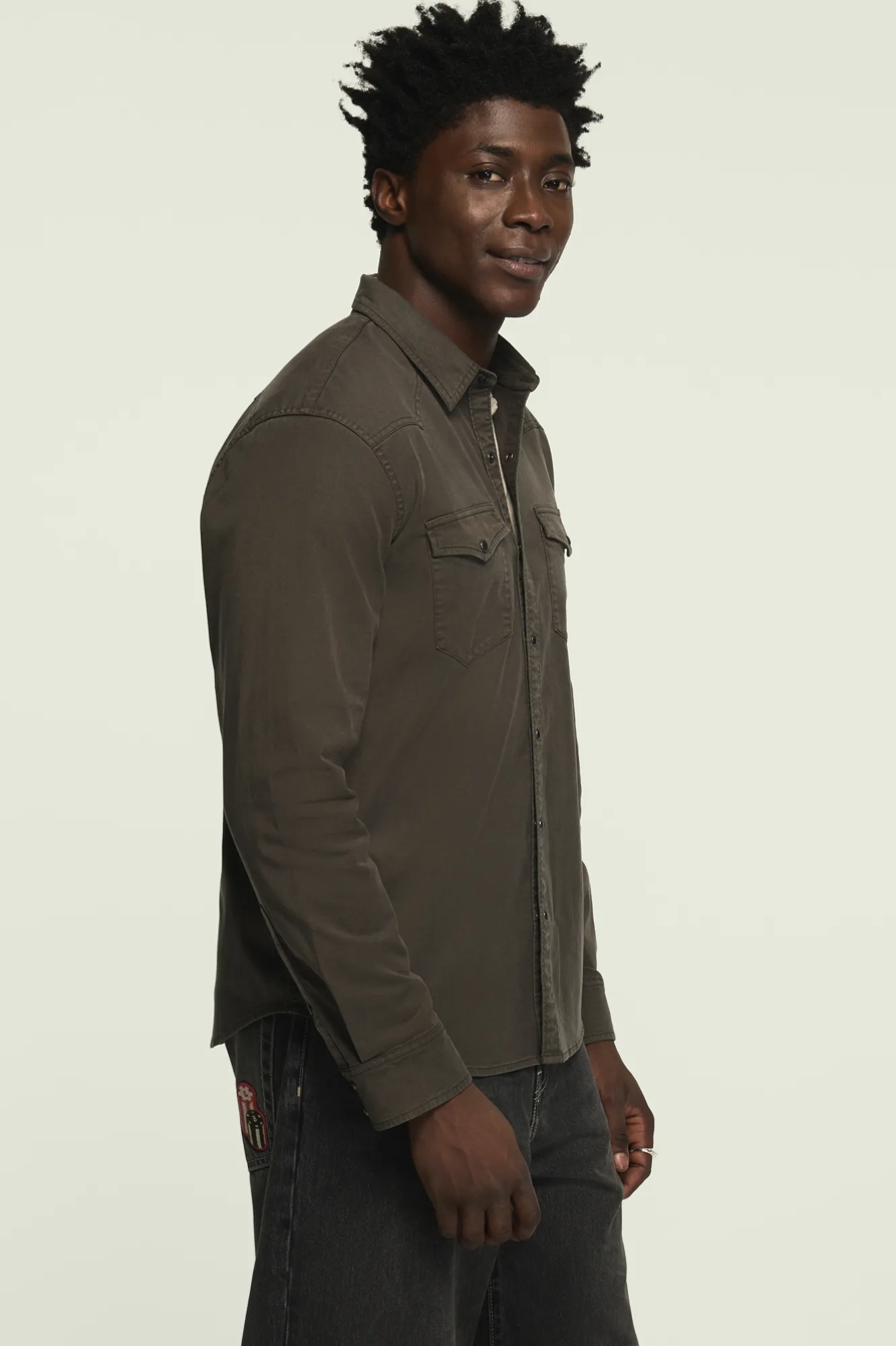 LONG SLEEVE TWILL MASA WESTERN SHIRT, image 4
