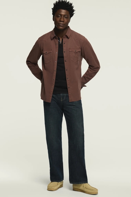 LONG SLEEVE TWILL MASA WESTERN SHIRT, image 2