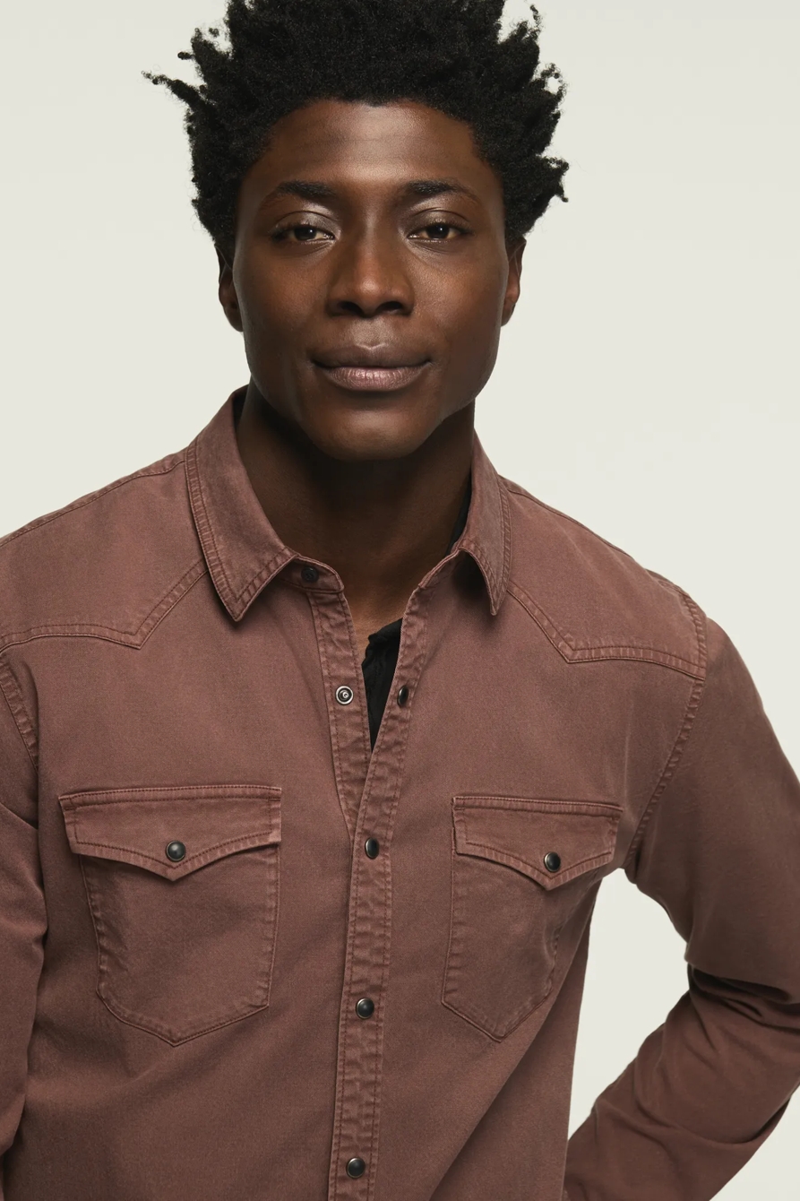 LONG SLEEVE TWILL MASA WESTERN SHIRT, image 5