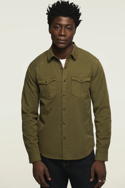 LONG SLEEVE TWILL MASA WESTERN SHIRT, image 1