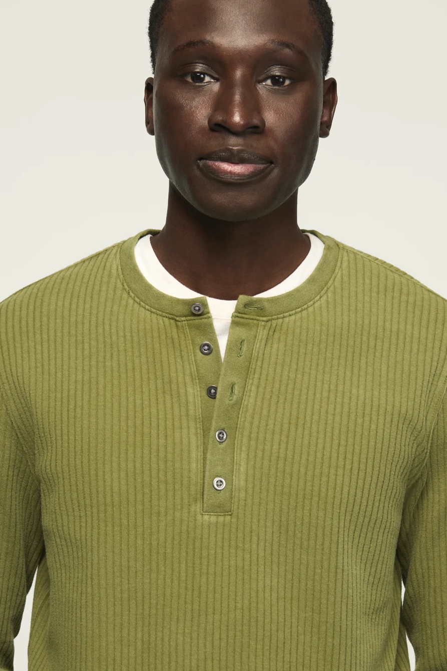 LONG SLEEVE TEXTURED FRENCH RIB TEE, image 5