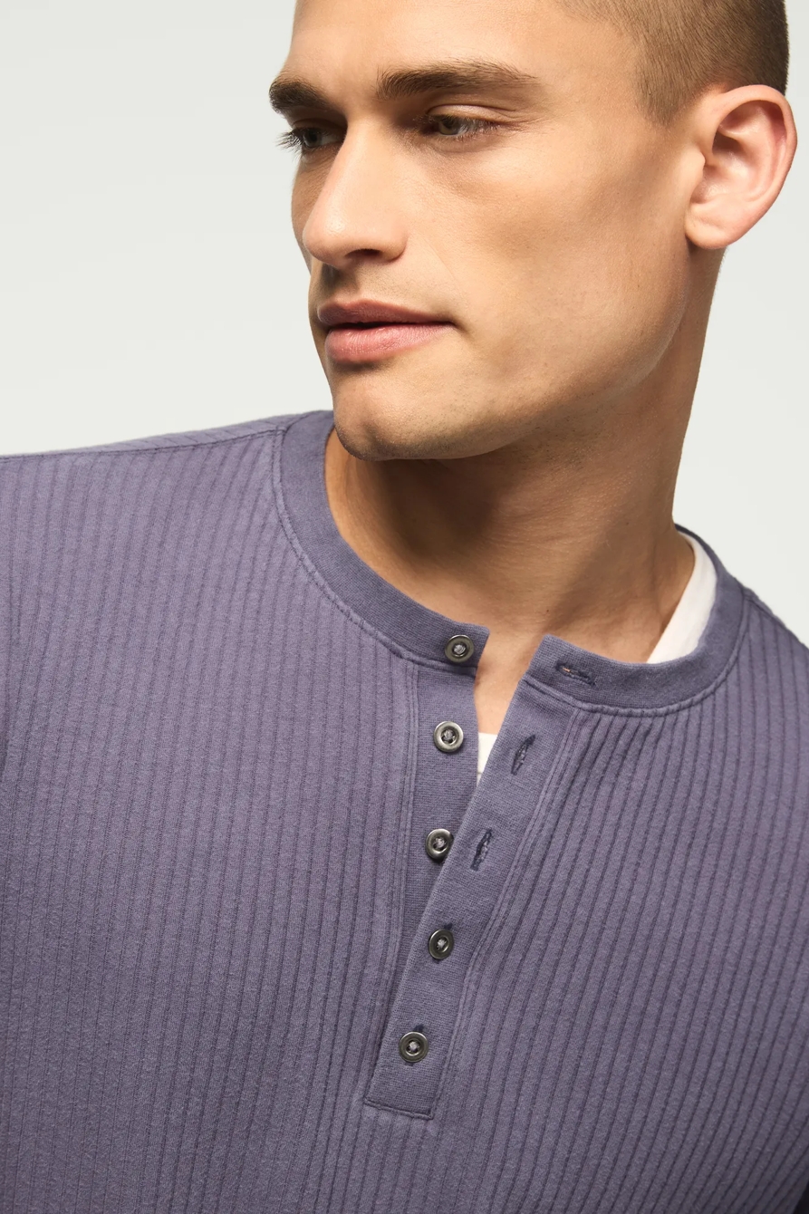 LONG SLEEVE TEXTURED FRENCH RIB TEE, image 5