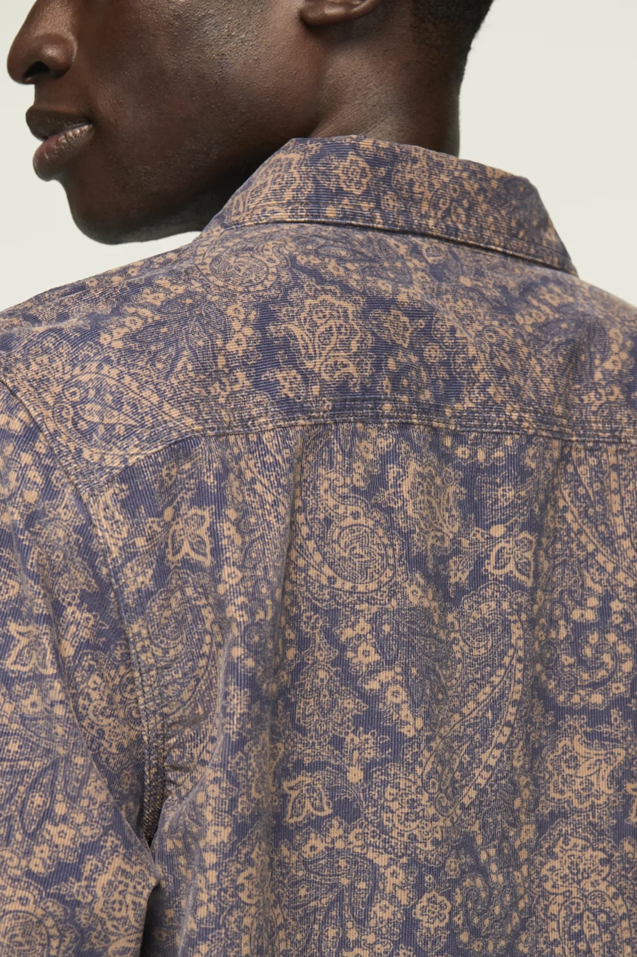 PRINT CORDUROY LONG SLEEVE WORKSHIRT, image 5