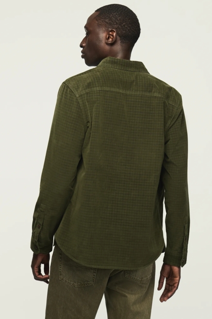 PLAID CORDUROY LONG SLEEVE WORKSHIRT, image 3