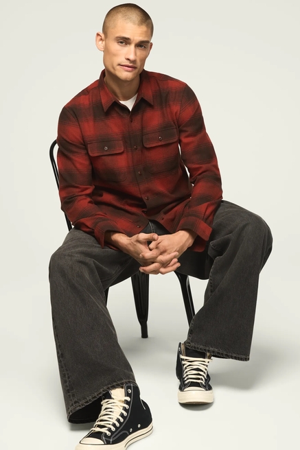 PLAID CLOUD SOFT FLANNEL SHIRT, image 1