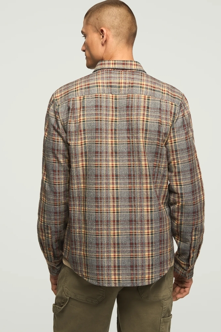 YARN DYE LONG SLEEVE CAMP COLLAR SHIRT, image 3