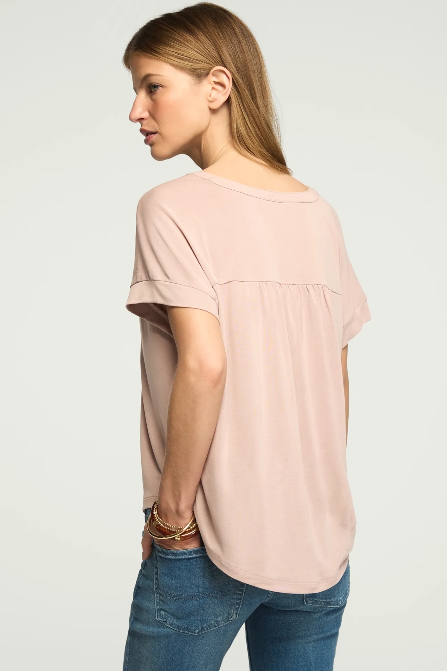 SANDWASH NOTCH NECK DOLMAN TEE, image 3