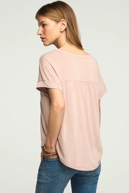 SANDWASH NOTCH NECK DOLMAN TEE, image 3