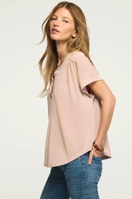 SANDWASH NOTCH NECK DOLMAN TEE, image 4