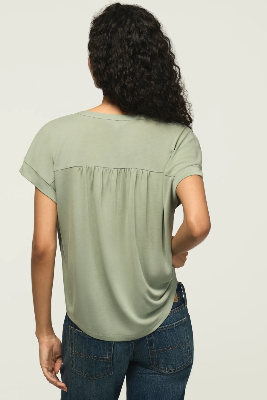 SANDWASH NOTCH NECK DOLMAN TEE, image 3