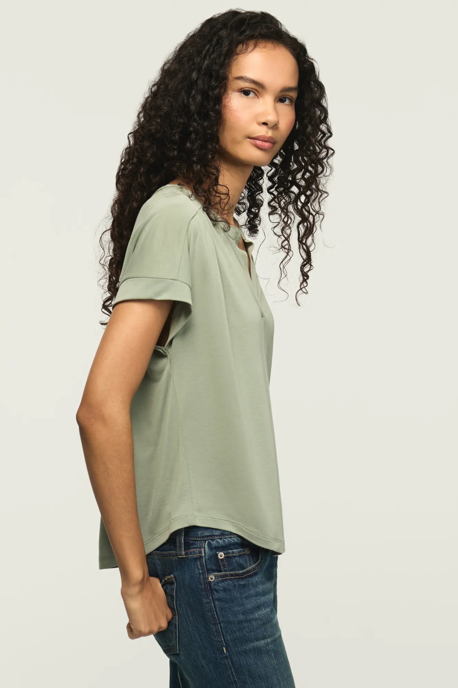 SANDWASH NOTCH NECK DOLMAN TEE, image 4