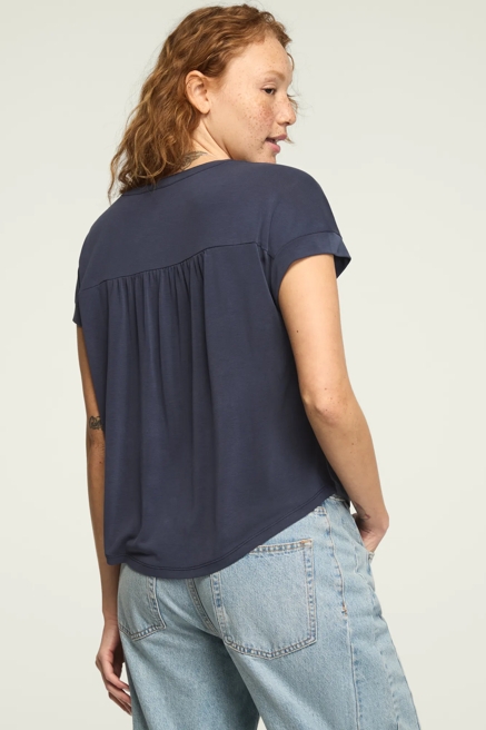 SANDWASH NOTCH NECK DOLMAN TEE, image 3