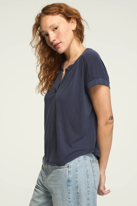 SANDWASH NOTCH NECK DOLMAN TEE, image 4