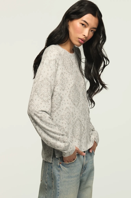 CLOUD LONG SLEEVE CREW NECK TOP, image 1