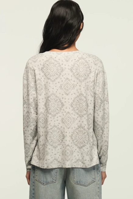 CLOUD LONG SLEEVE CREW NECK TOP, image 3