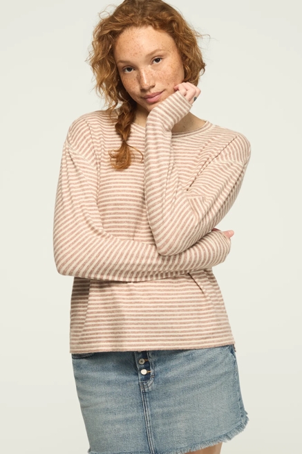 CLOUD LONG SLEEVE CREW NECK TOP, image 1