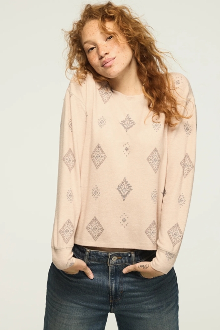 CLOUD LONG SLEEVE CREW NECK TOP, image 1
