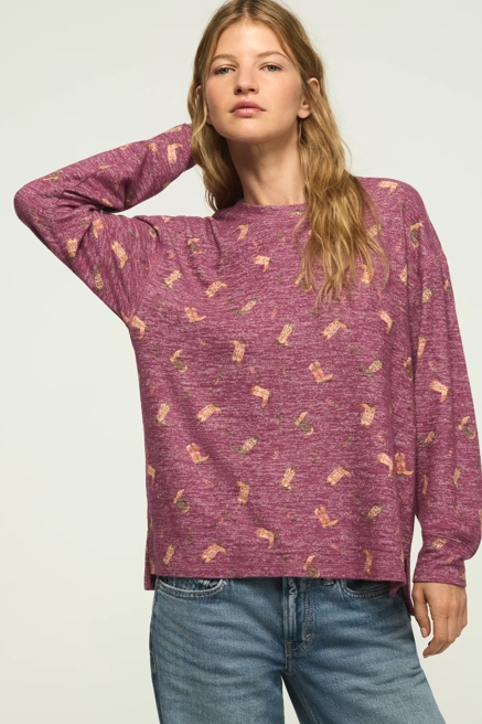 CLOUD LONG SLEEVE CREW NECK TOP, image 2