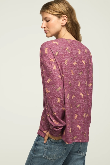 CLOUD LONG SLEEVE CREW NECK TOP, image 3