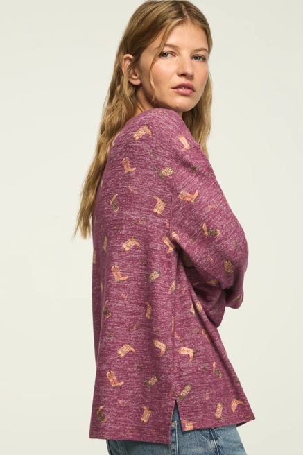 CLOUD LONG SLEEVE CREW NECK TOP, image 4