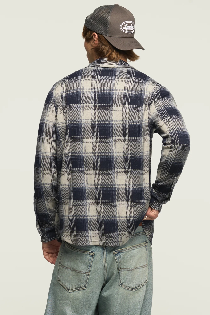 PLAID BRUSHED KNIT SHIRT, image 5