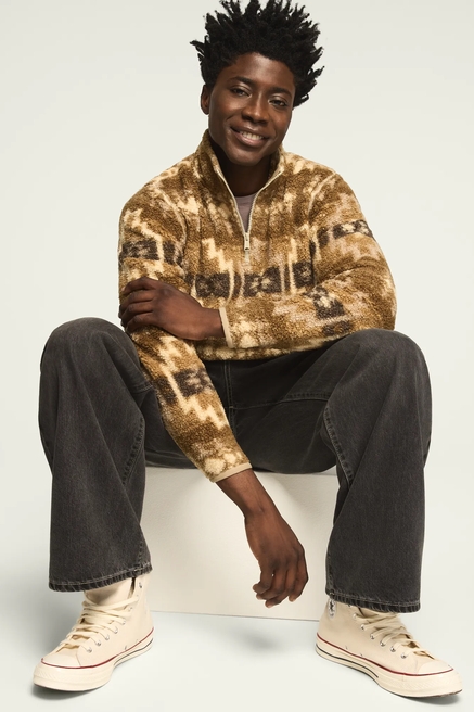 SHERPA HALF ZIP PULLOVER, image 2