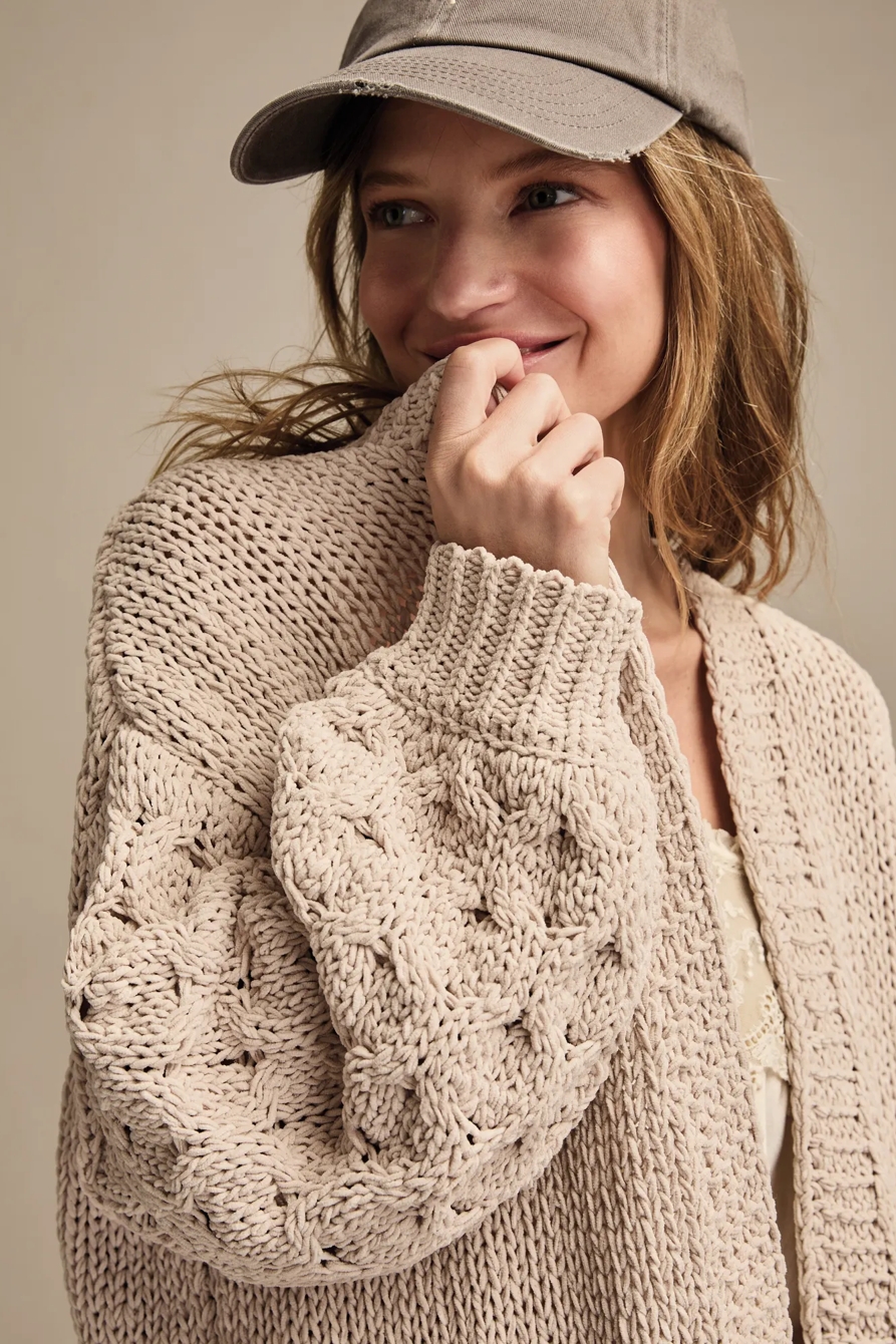 TEXTURED SLEEVE CARDIGAN, image 2