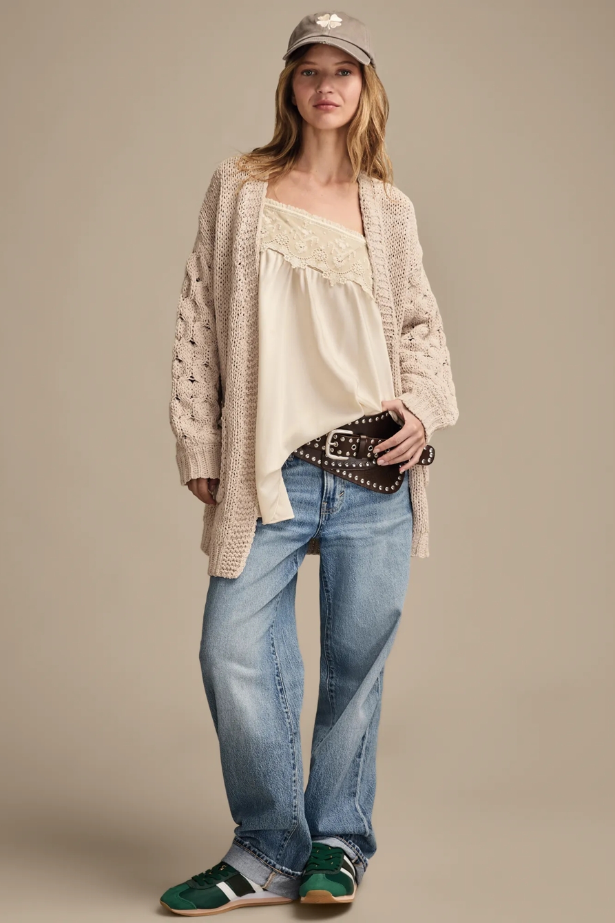 TEXTURED SLEEVE CARDIGAN, image 5