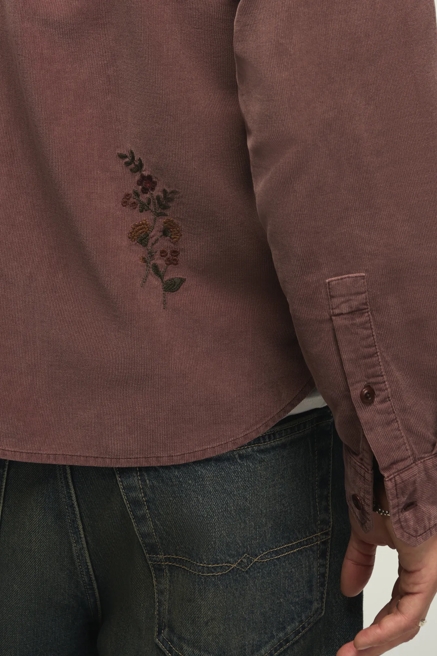 LONG SLEEVE EMBROIDERED CORDUROY WORKSHIRT, image 4