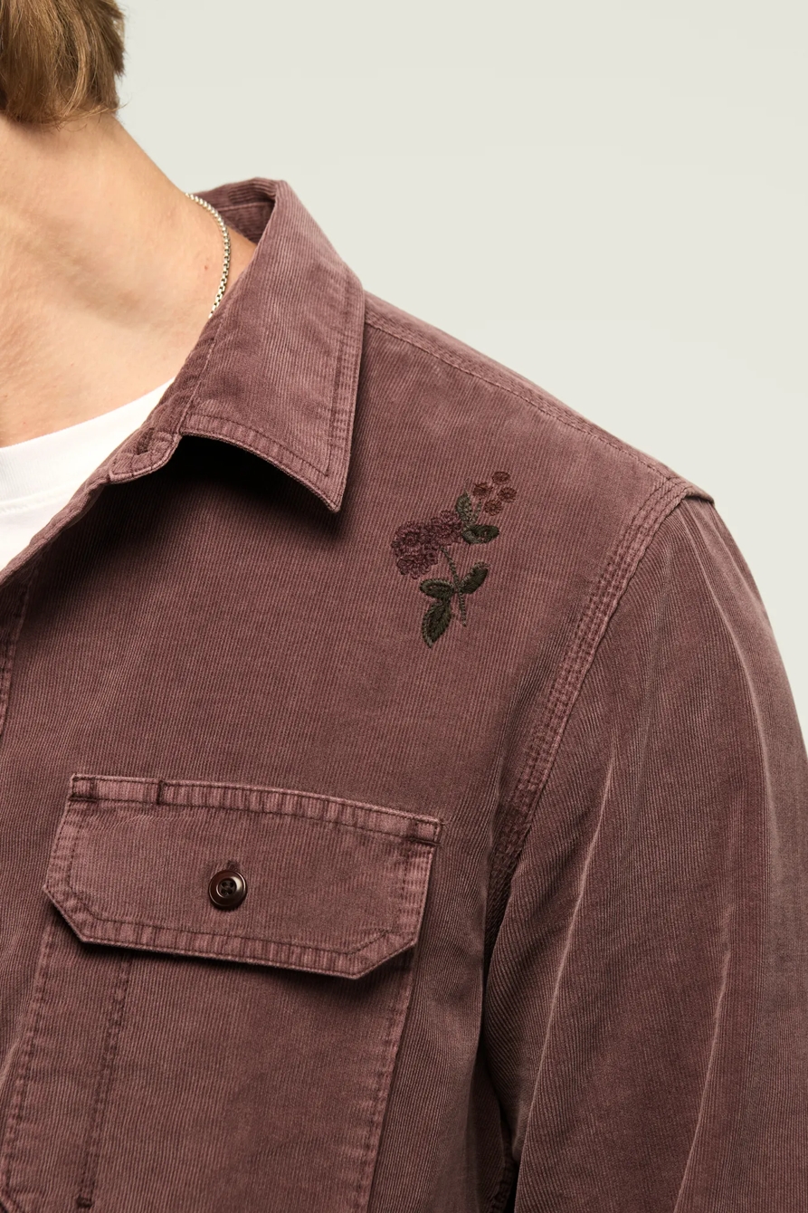 LONG SLEEVE EMBROIDERED CORDUROY WORKSHIRT, image 5