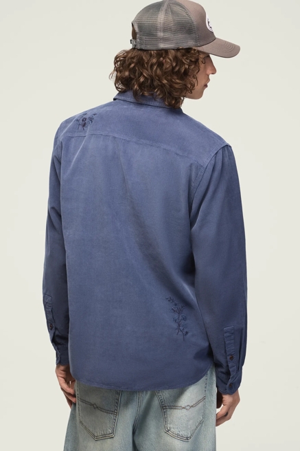 LONG SLEEVE EMBROIDERED CORDUROY WORKSHIRT, image 3