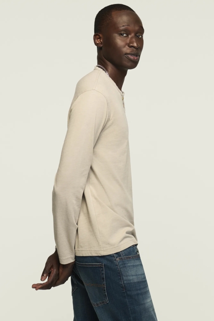VENICE BURNOUT LONG SLEEVE NOTCH NECK TEE, image 4