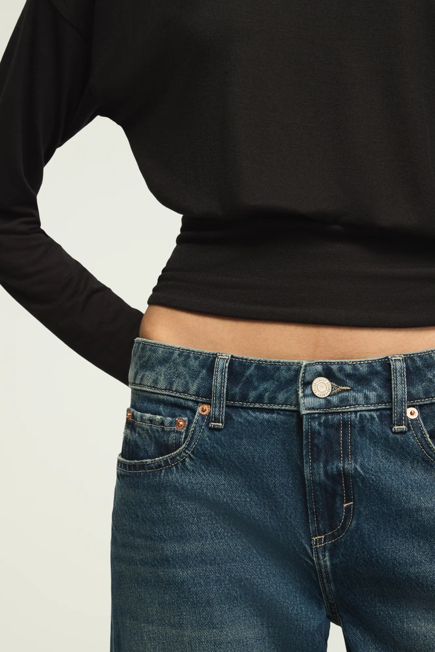 BRUSHED BOAT NECK BANDED TOP, image 5