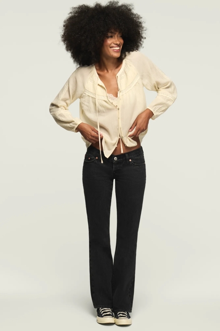 PINTUCK PEASANT BLOUSE, image 2
