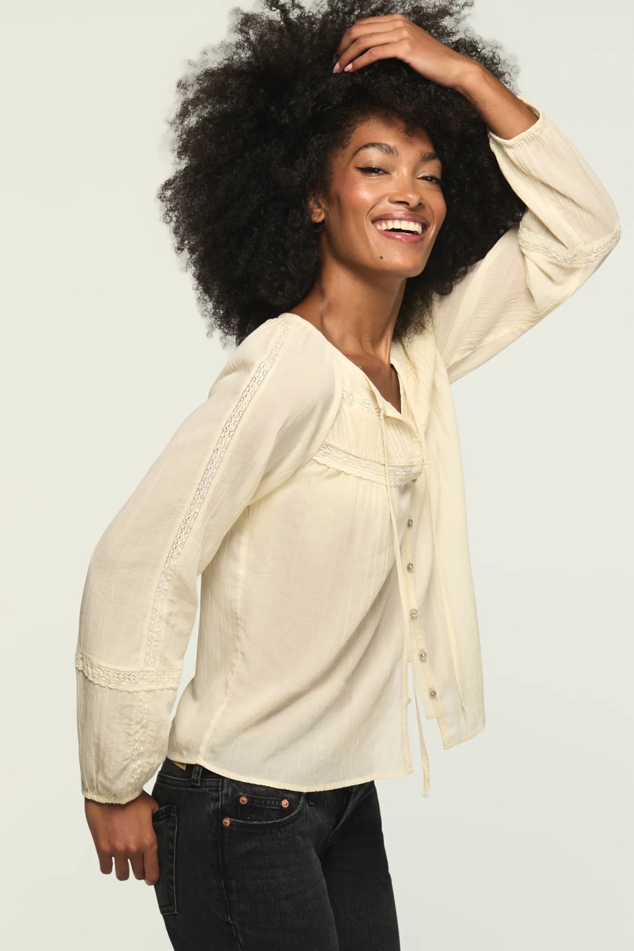 PINTUCK PEASANT BLOUSE, image 4