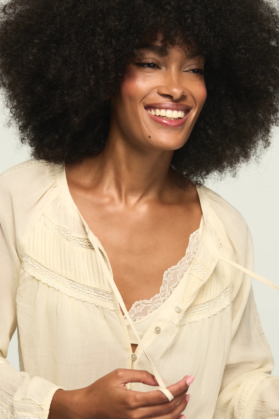 PINTUCK PEASANT BLOUSE, image 5