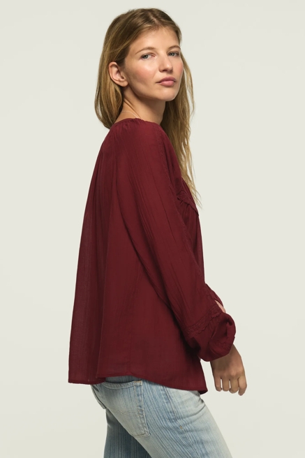 PINTUCK PEASANT BLOUSE, image 4