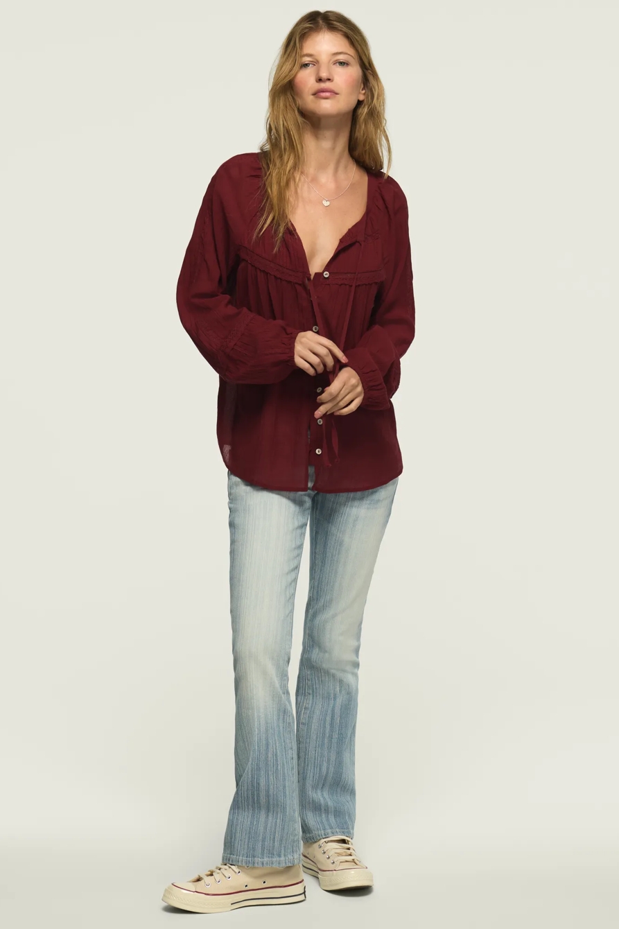 PINTUCK PEASANT BLOUSE, image 5