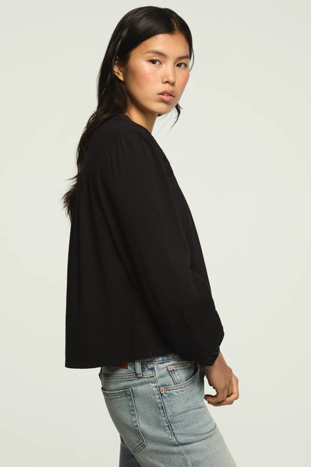 LACE TRIM LONG SLEEVE TOP, image 4