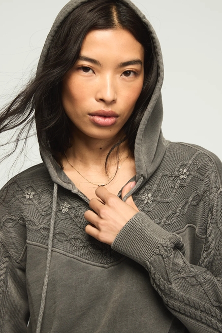 SWEATER MIX HOODIE, image 1