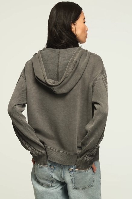 SWEATER MIX HOODIE, image 3