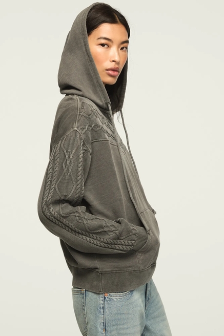 SWEATER MIX HOODIE, image 4