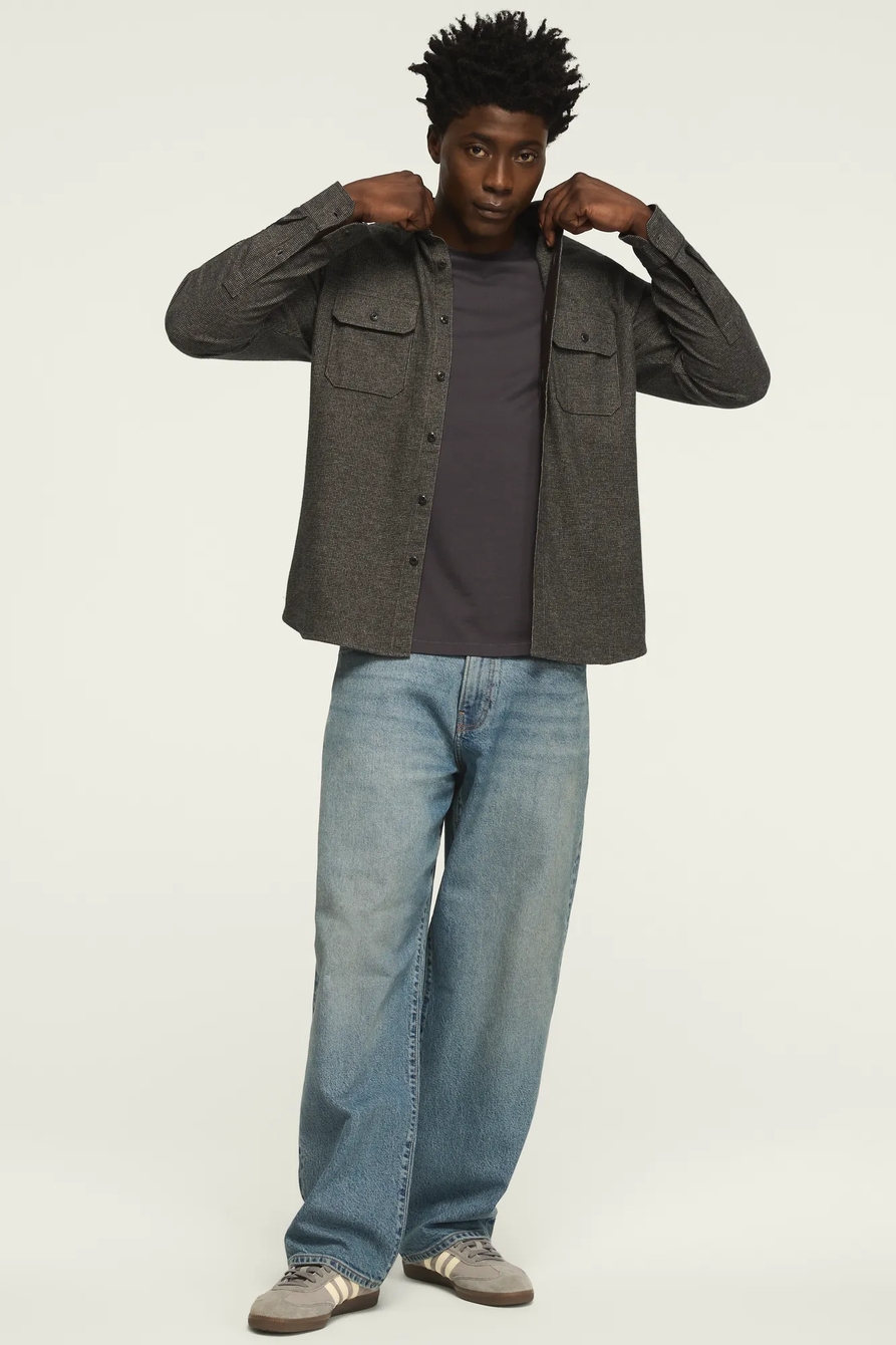 TEXTURED CHECK WORK SHIRT, image 2