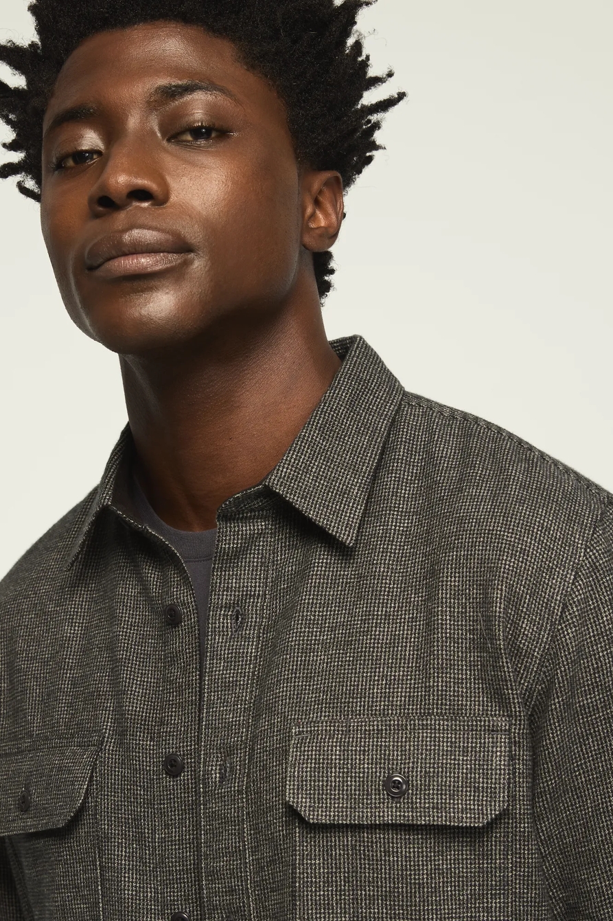 TEXTURED CHECK WORK SHIRT, image 6