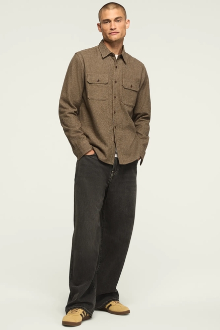 TEXTURED CHECK WORK SHIRT, image 2