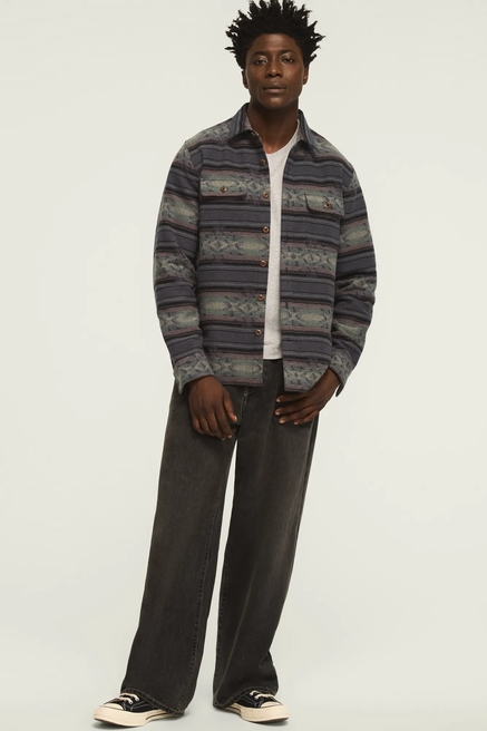 LONG SLEEVE JACQUARD ANDES SHRT, image 1