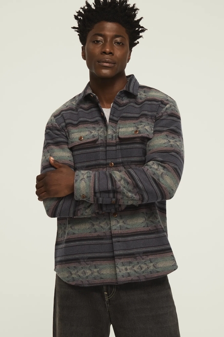 LONG SLEEVE JACQUARD ANDES SHRT, image 2