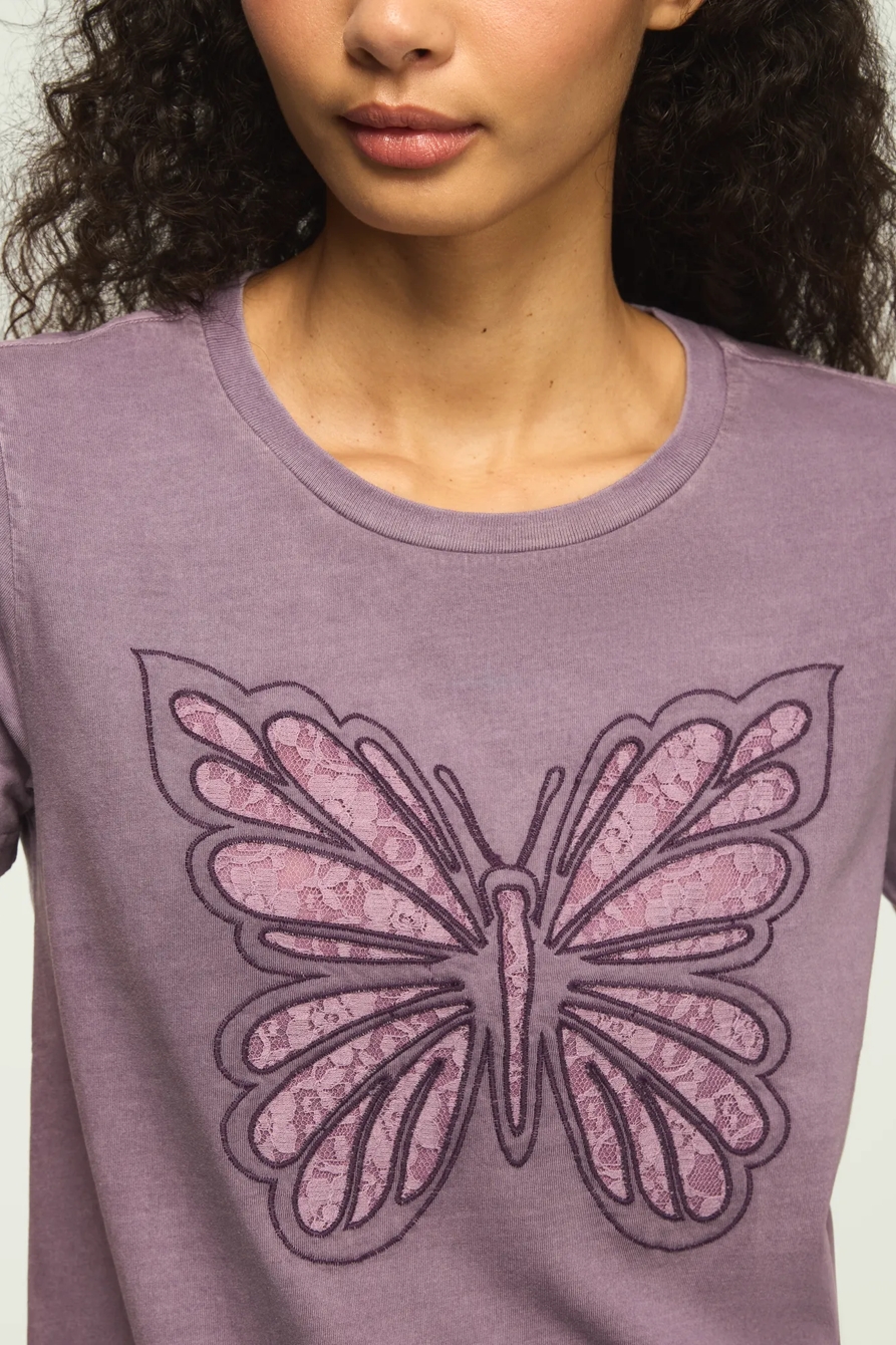 LACE BUTTERFLY CLASSIC CREW, image 2