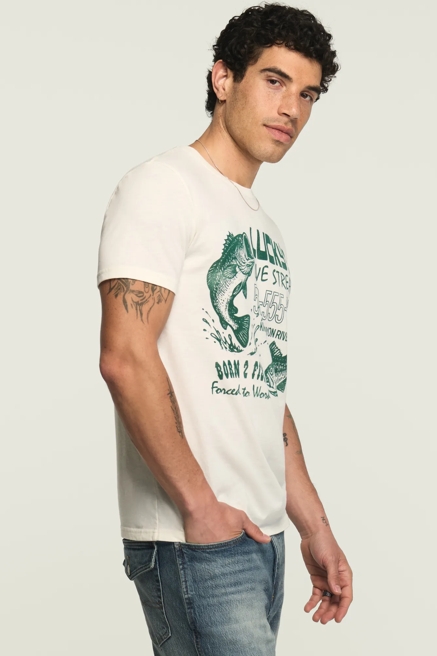 LUCKYS LIVE STREAM FISH TEE, image 3